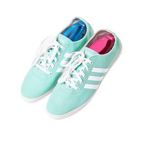 Adidas Shoes Womens 7.5 Neo Qt Vulc Sneakers Mint Canvas Lace Up Low Top F37921